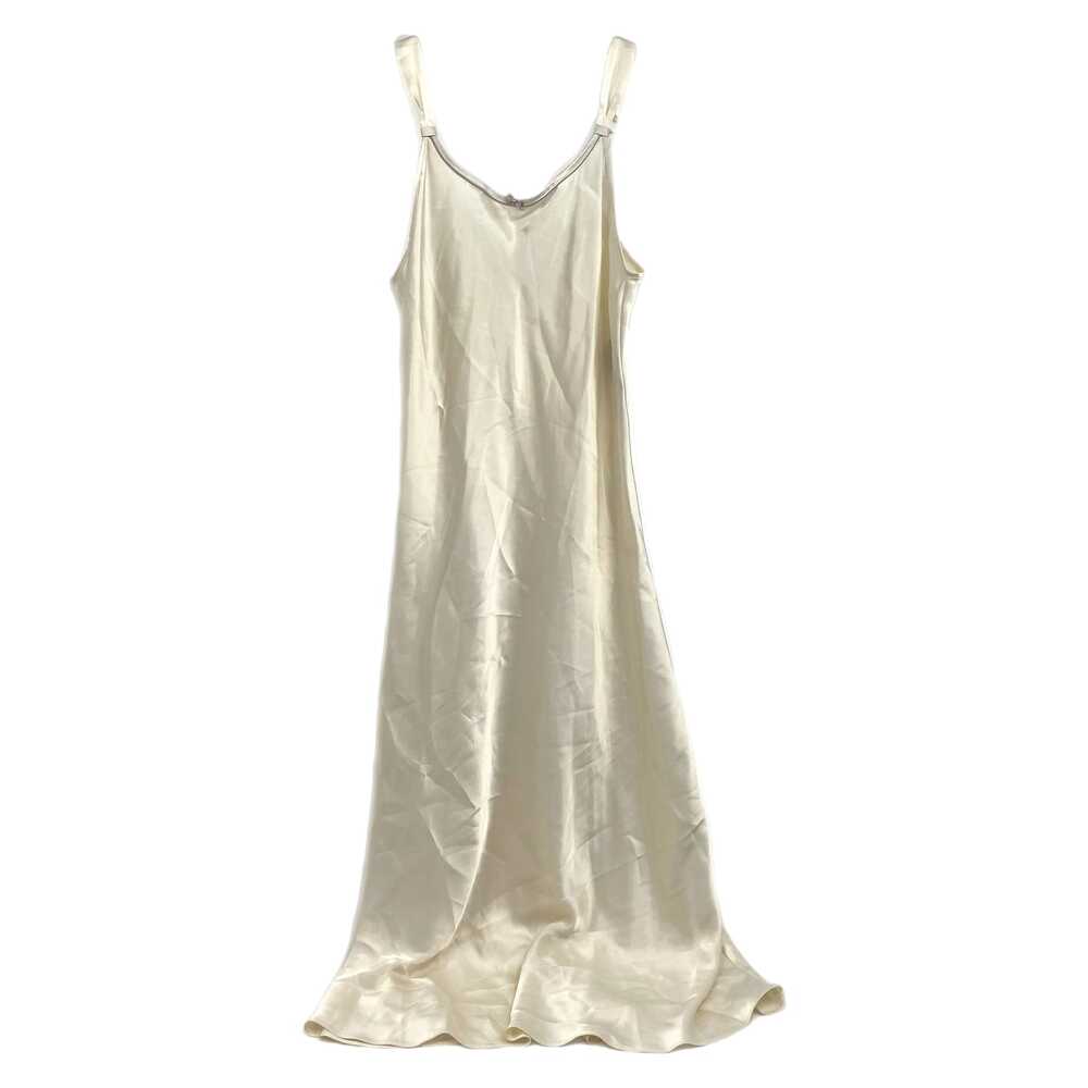 Jones New York Cream Satin Slip Dress | Womens M